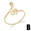 Cross-border new jewelry, European and American style, exaggerated hip-hop snake bracelet, trendy and retro snake-shaped wristband Specification image
